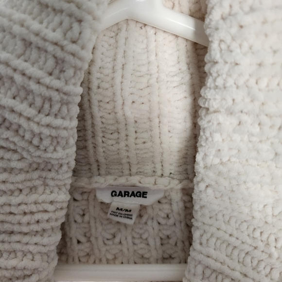 Garage Cropped Chunky Knit Turtleneck sweater sz medium - Picture 4 of 6